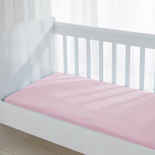 Pink jersey fitted sheet - jersey,